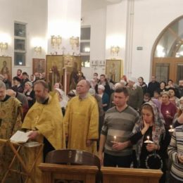 В неделю Святых праотец в храме было совершено Таинство Соборования